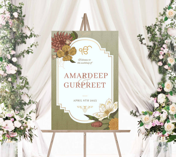 【受注製作品】Wedding Welcome Board Wedding Welcome Sign, Welcome To Our Wedding Sign, Custom
