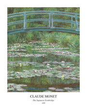The Japanese Footbridge — Avenue Art portrait paper design with white border and artist, title and year