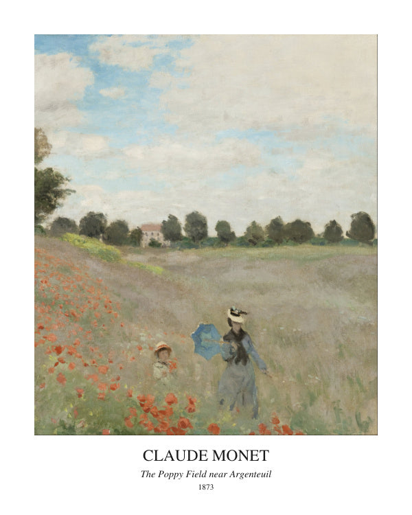 The Poppy Field near Argenteuil — Claude Monet