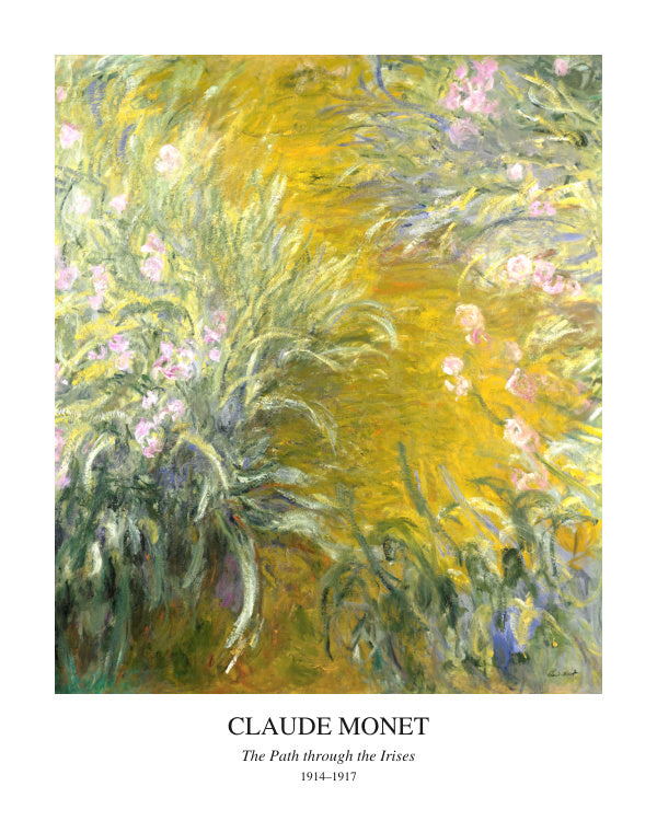 The Path through the Irises — Claude Monet