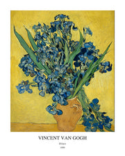 Irises — Avenue Art portrait print with white border and artist, title and year