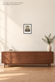 Portrait of Joseph Roulin · 8 × 10 inches · Art print · frame not included · room mockup · approximate scale against 60-inch sideboard