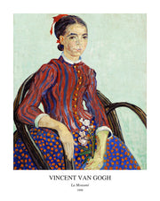La Mousmé — Avenue Art portrait paper design with white border and artist, title and year