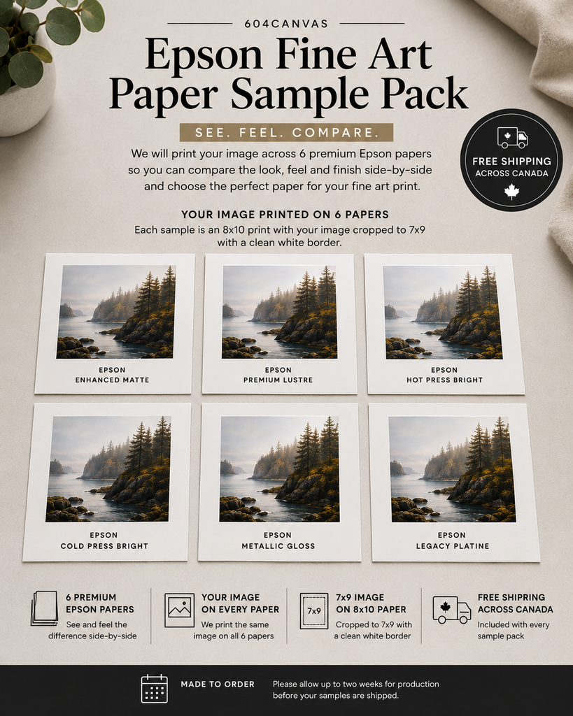 Epson Fine Art & Photo Paper Sample Pack – 8x10