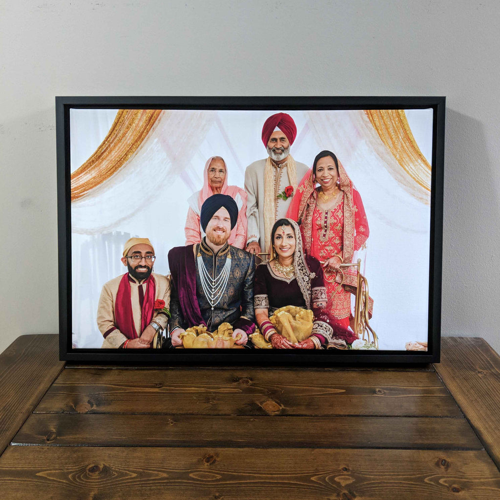 Canvas with Black Floater Frame