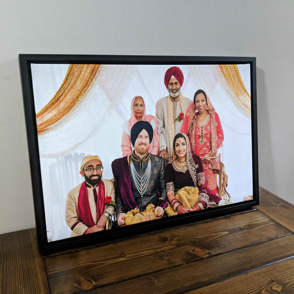 Canvas with Black Floater Frame