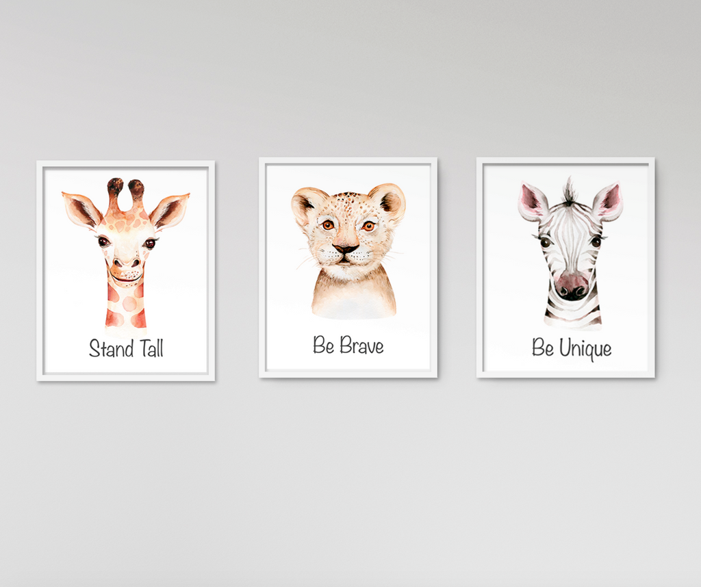 Set of three 8"x10" Safari Prints