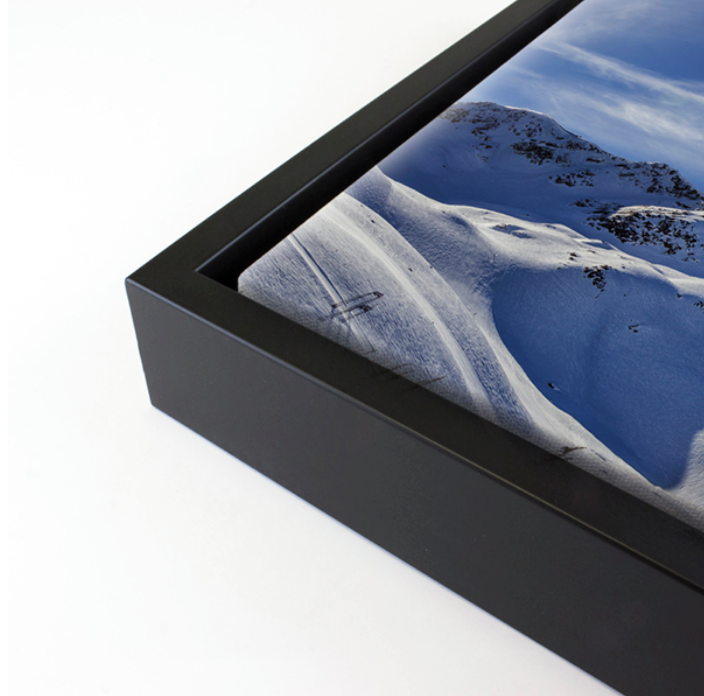 Canvas with Black Floater Frame