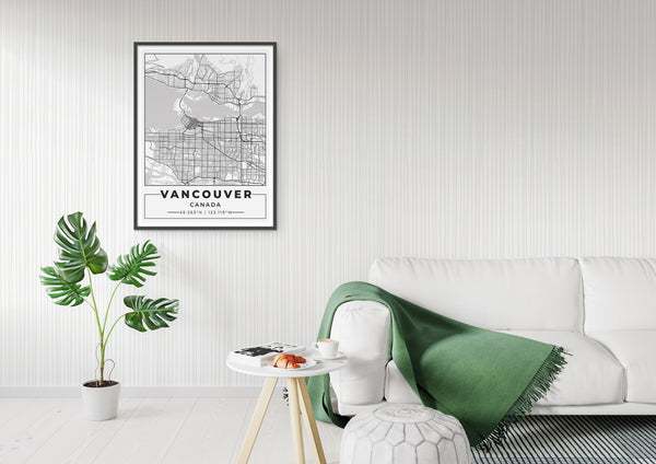 Vancouver City Map Poster