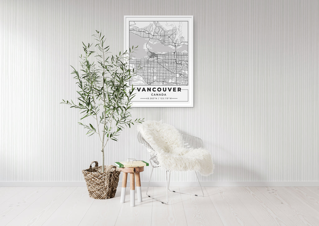 Vancouver City Map Poster